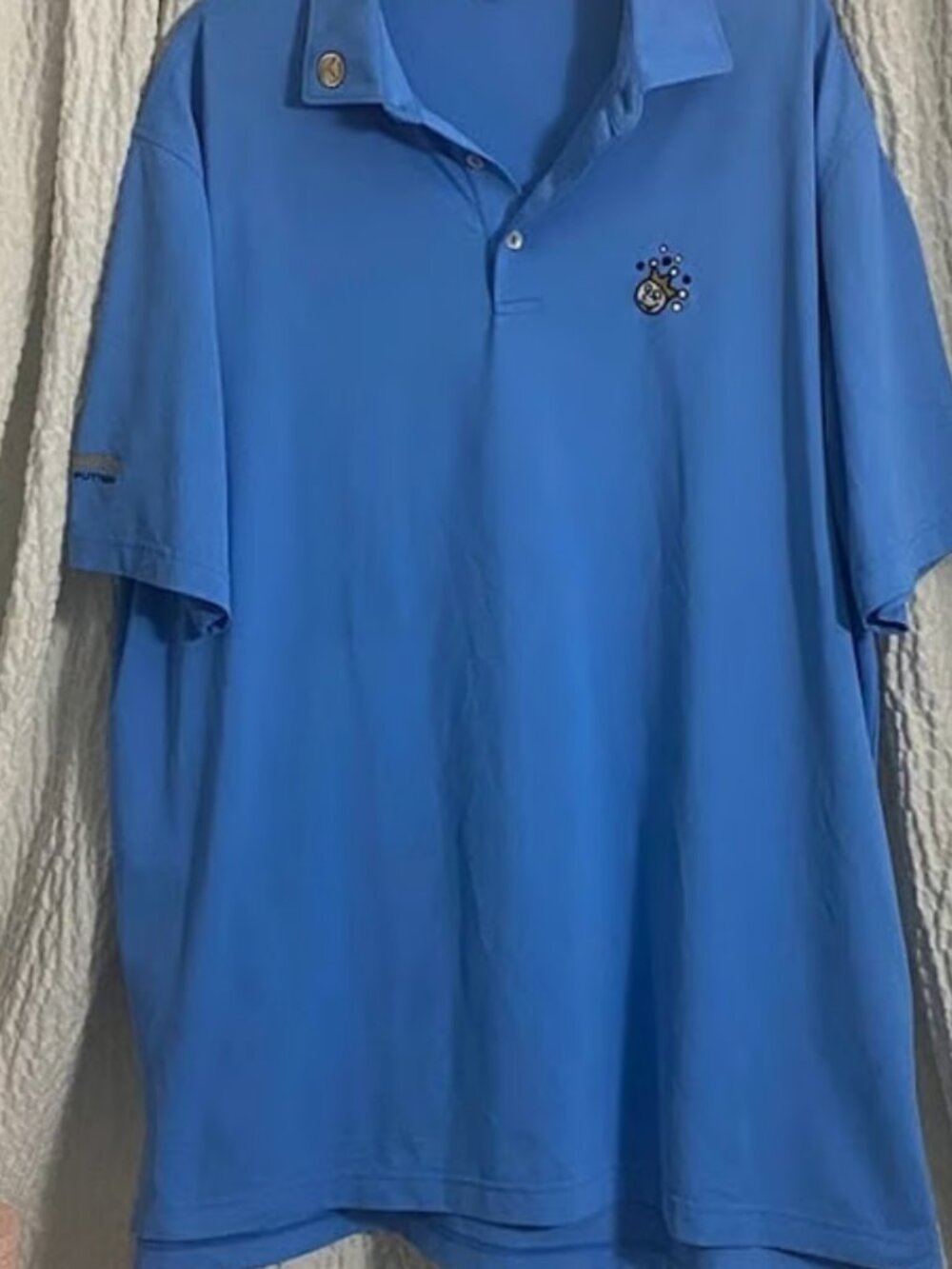 Peter Millar Scotty Cameron Jackpot Johnny Tour Tech Fabric Liberty Blue Polo XL